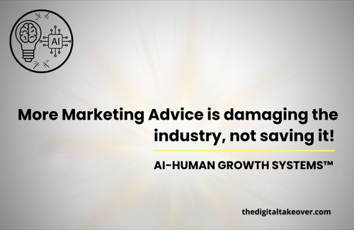 More Marketing Advice is damaging the industry, not saving it!