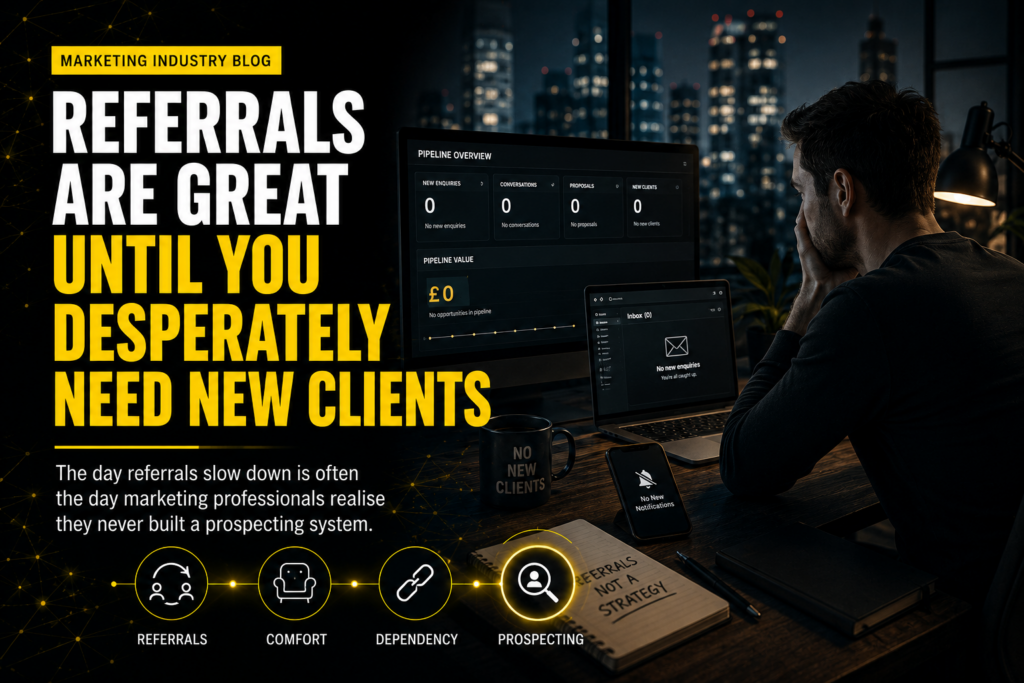 Marketing Referrals And The Risk Of Not Prospecting For New Clients